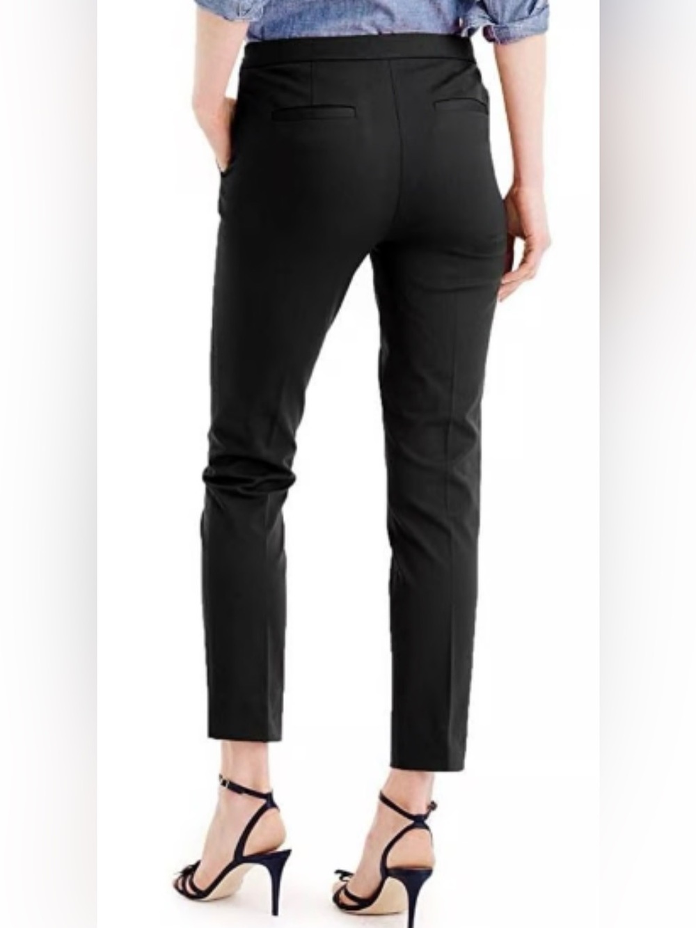 J. Crew Martie Black Cropped Pants Women’s Size 6 - Picture 2 of 12